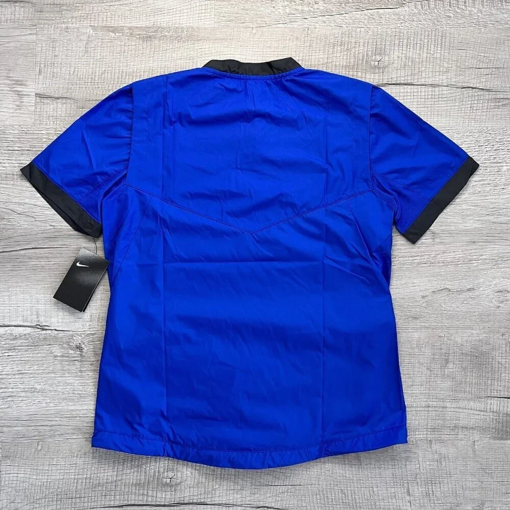 Nike NWT Softball Windbreaker Short Sleeve Women's Small‎ Blue $60 Athletic Top